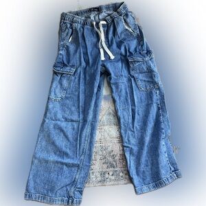 GAP Women's Blue Cargo Jeans